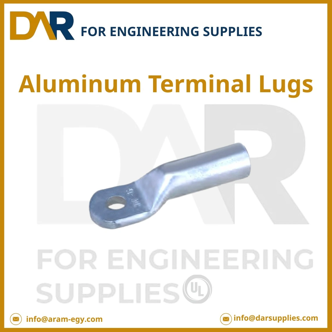 لَجّات ألومنيوم لتوصيل الكابلات الكهربائية (Aluminum Terminal Lugs)
