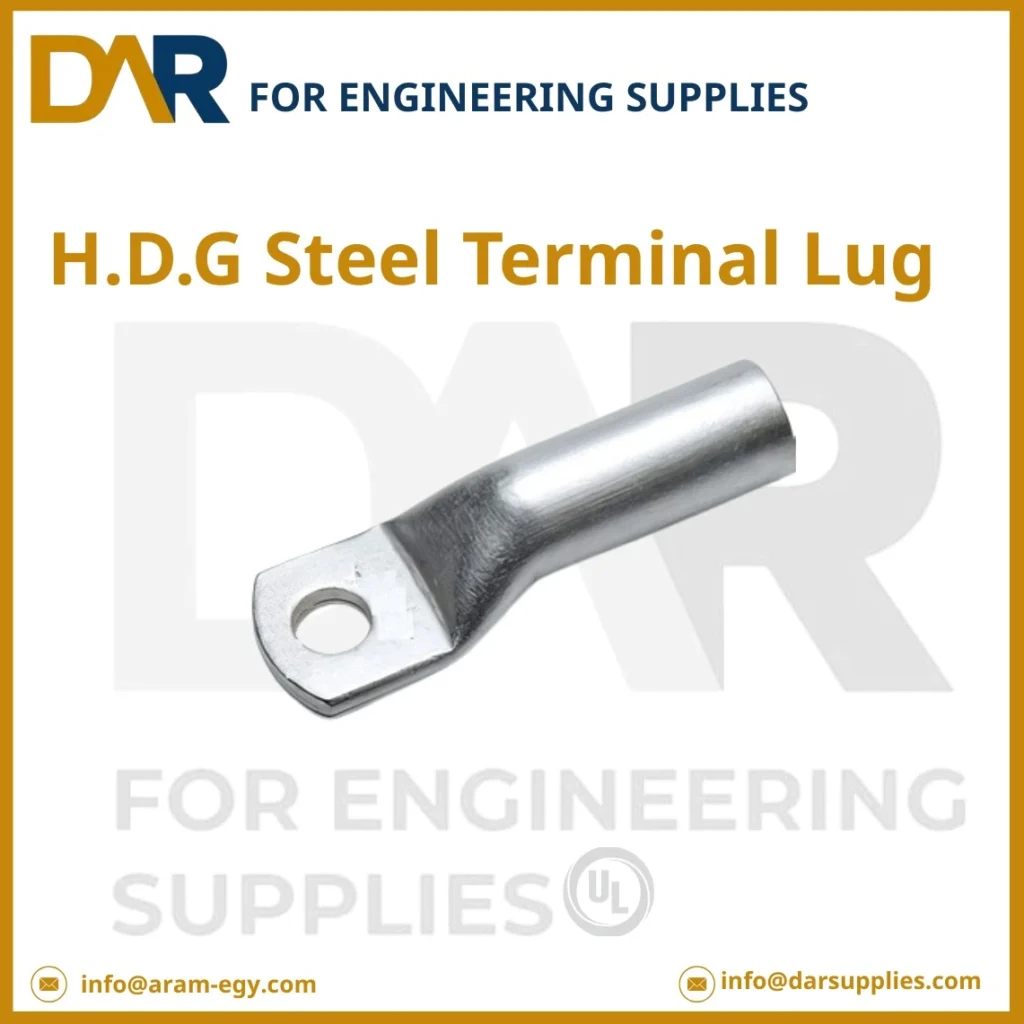 لَجّات صلب مجلفن لتوصيل الكابلات الكهربائية (H.D.G Steel Terminal lug)