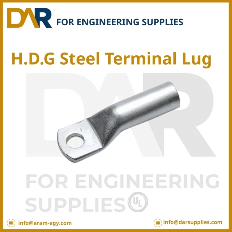 لَجّات صلب مجلفن لتوصيل الكابلات الكهربائية (H.D.G Steel Terminal lug)
