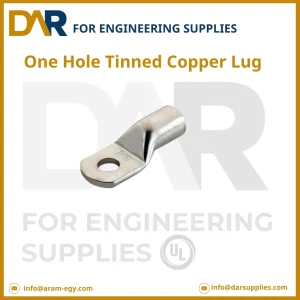 كابل طرفي نحاسي مطلي بالقصدير بفتحة واحدة (One Hole Tinned Copper Lug)
